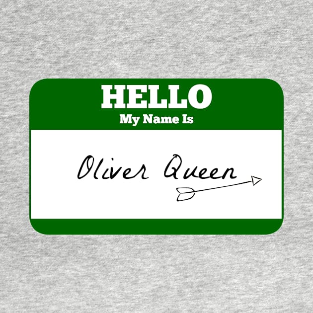 Hello My Name Is Oliver Queen Sticker - Green Arrow by FangirlFuel